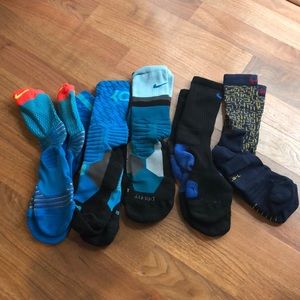 Nike Elite basketball socks VGUC lot of 5 pairs